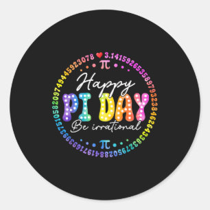 Happy day shirts math coach teacher day lover nerd classic round sticker