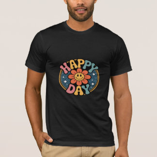 Happy Day Smiley Flower T-Shirt