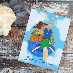Happy day. Upside down. Happy Birthday  Postcard