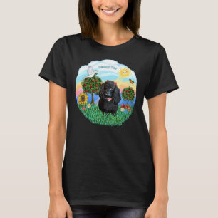 Happy Day with a Toy Poodle black T-Shirt