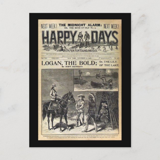 Happy Days A Paper for Young and Old 1905 Postcard (Front)