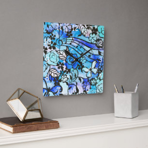 Happy Days are Here Again Square Wall Clock