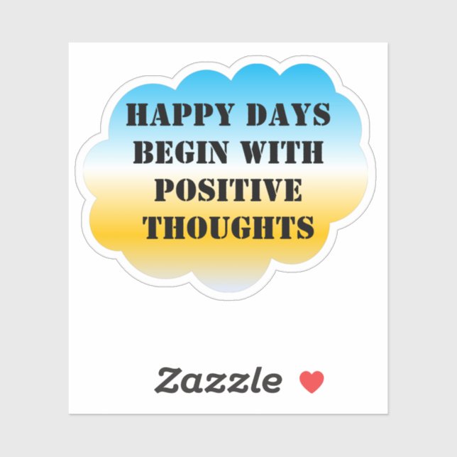 HAPPY DAYS Begin Sticker (Sheet)