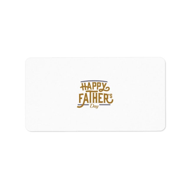 Happy days fathers Invite Label (Front)