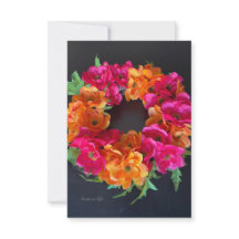 Happy Days - Pink & Orange Floral Wreath