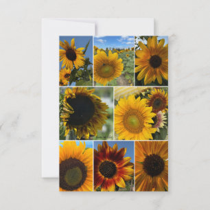 Happy Days - Sunflower Collage Card