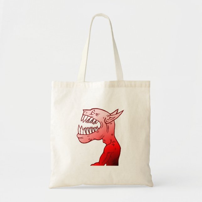 Happy Demon Tote Bag (Front)