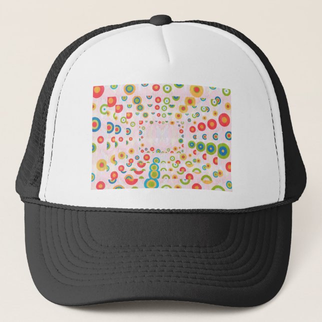 Happy Designs : Back n Front Print Trucker Hat (Front)