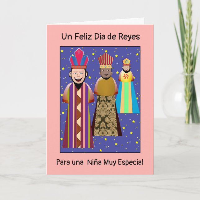Happy Dia Reyes Mago Card (Front)