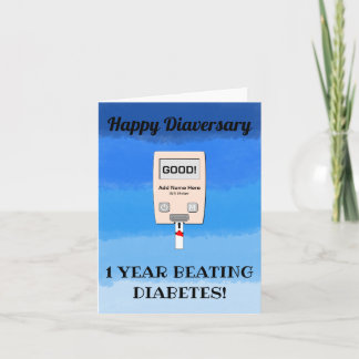 Happy Diaversary Beating Diabetes Card