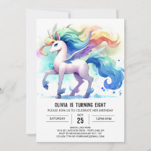 Happy Digital Horse Birthday Invitation