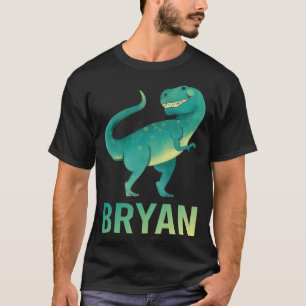 Happy Dinosaur - Bryan Name T-Shirt