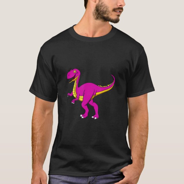 Happy Dinosaur Design T-Shirt (Front)