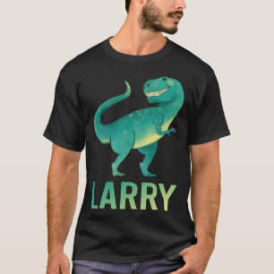 Happy Dinosaur - Larry Name T-Shirt