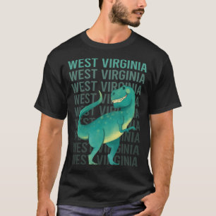 Happy Dinosaur West Virginia T-Shirt
