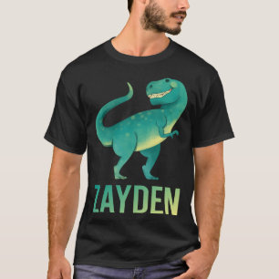 Happy Dinosaur - Zayden Name T-Shirt