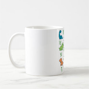 Happy Dinosaurs Pattern Coffee Mug