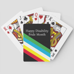 Happy Disability Pride Month Playing Cards
