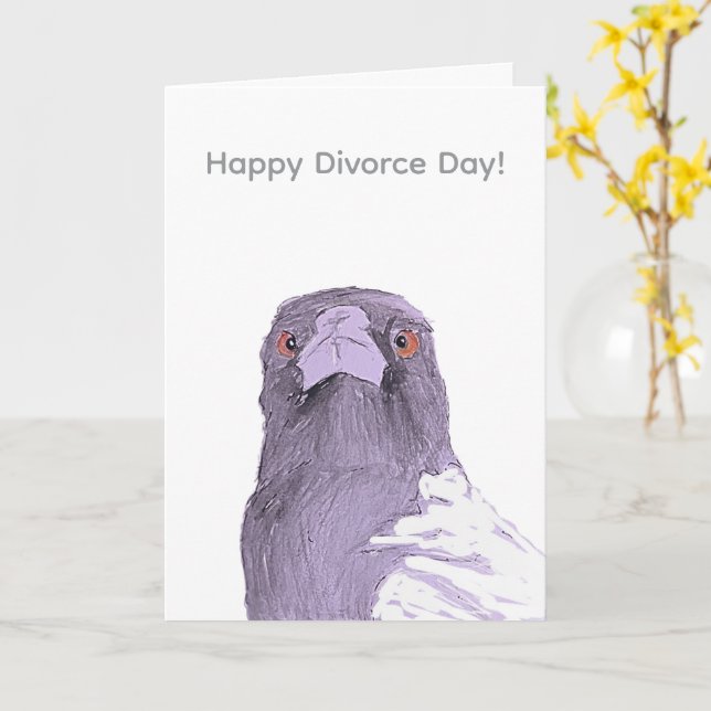 Happy Divorce Day Card (Yellow Flower)