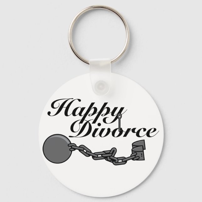 Happy Divorce! Key Ring (Front)
