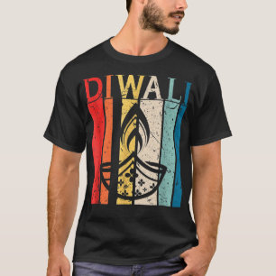 Happy Diwali Candle Festival of Lights Deepavali V T-Shirt