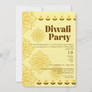 Happy Diwali Celebration Invitation