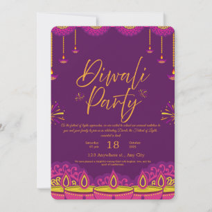 Happy Diwali Celebration Invitation