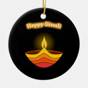 Happy Diwali Ceramic Ornament