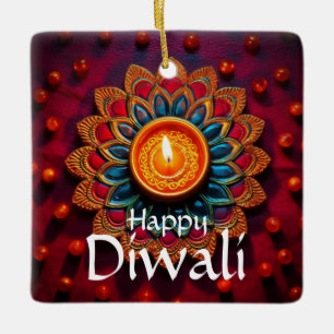 Happy Diwali Ceramic Ornament