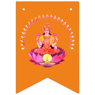 Happy Diwali - Deepalavi Lakshmi Goddess 1 Bunting