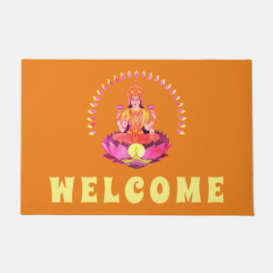 Happy Diwali - Deepalavi Lakshmi Goddess 1 Doormat