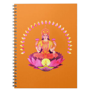 Happy Diwali - Deepalavi Lakshmi Goddess 1 Notebook