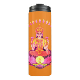 Happy Diwali - Deepalavi Lakshmi Goddess 1 Thermal Tumbler