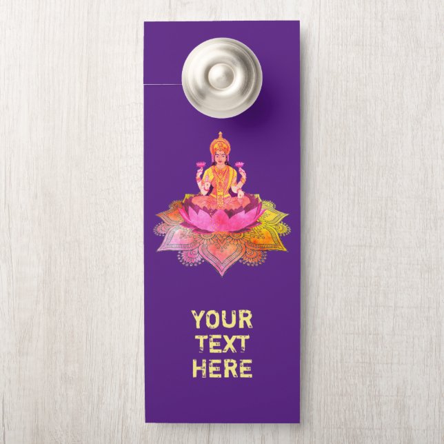 Happy Diwali - Deepalavi Lakshmi Goddess 4 Door Hanger (On Knob)