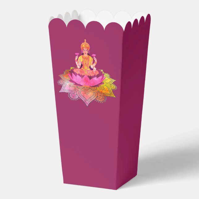 Happy Diwali - Deepalavi Lakshmi Goddess 4 Favour Box (Back)