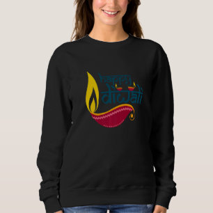 Happy Diwali Festival of Lights 3 Lights For India Sweatshirt