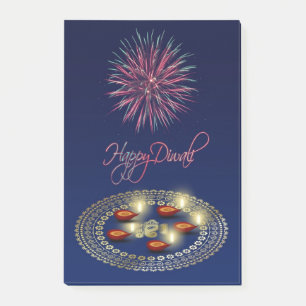 Happy Diwali Ganesha Rangoli - Post-it® Notes