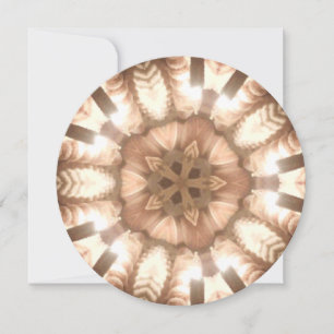 Happy Diwali Greeting Lights Custom Circle Card