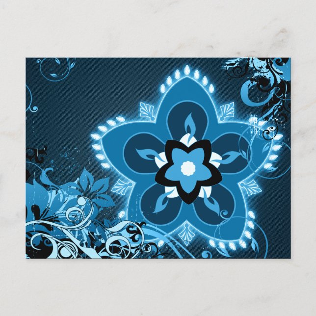 happy diwali hi-fi rangoli postcard (Front)