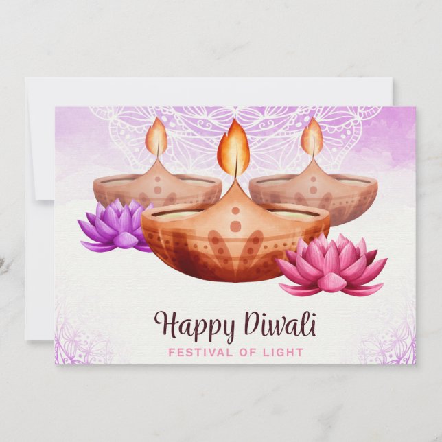 Happy Diwali Holiday Card (Front)