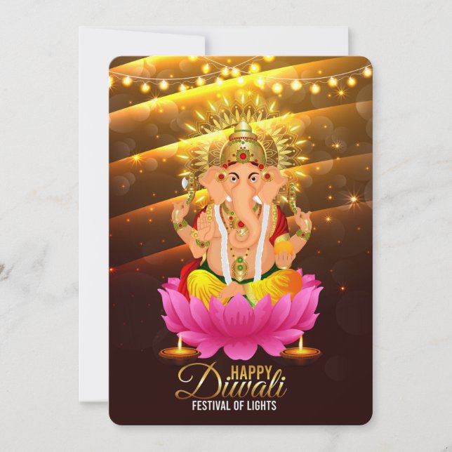 Happy Diwali Holiday Card (Front)