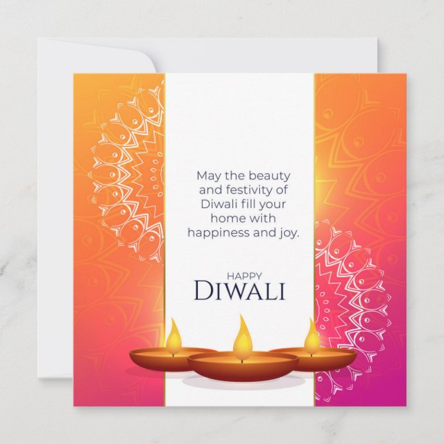 Happy Diwali Holiday Card (Front)