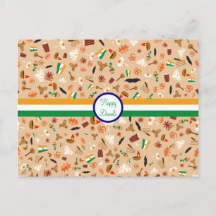 Happy Diwali: India culture items Postcard