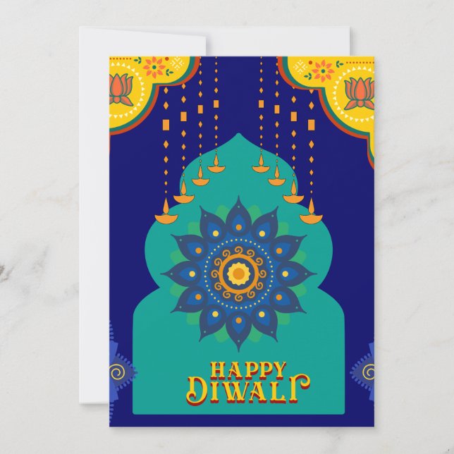 happy diwali invitation (Front)