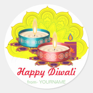 Happy Diwali label