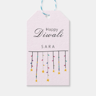 Happy Diwali modern customisable  Gift Tags