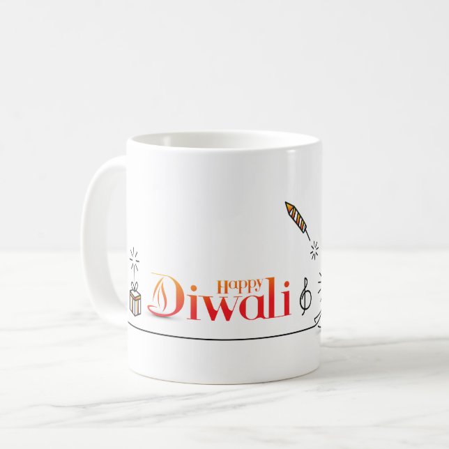 Happy Diwali Mug (Front Left)