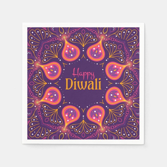 Happy Diwali Napkin (Front)