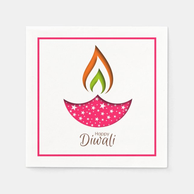 Happy Diwali Napkins (Front)