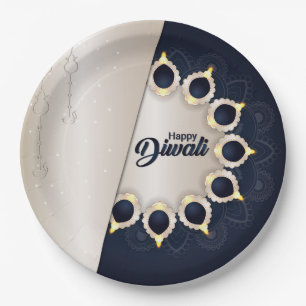 Happy Diwali  Paper Plate